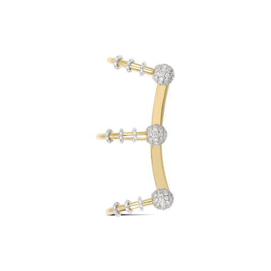 Punk Ball Pave Earcuff - MuffGem